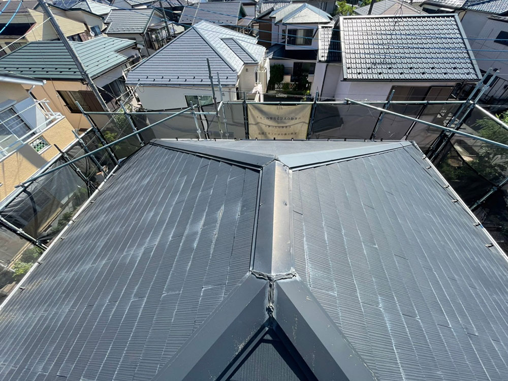 屋根カバー工法の流れ