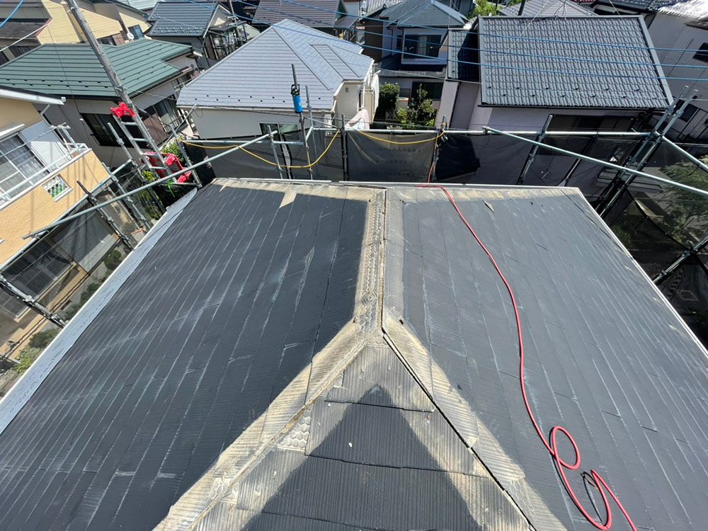 屋根カバー工法の流れ