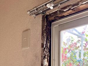 シロアリ被害の例